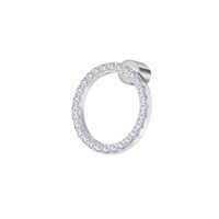 Single earring Marlù Woman Sparkles in Steel Zirconia 31OR0031-W - 31OR0031-W